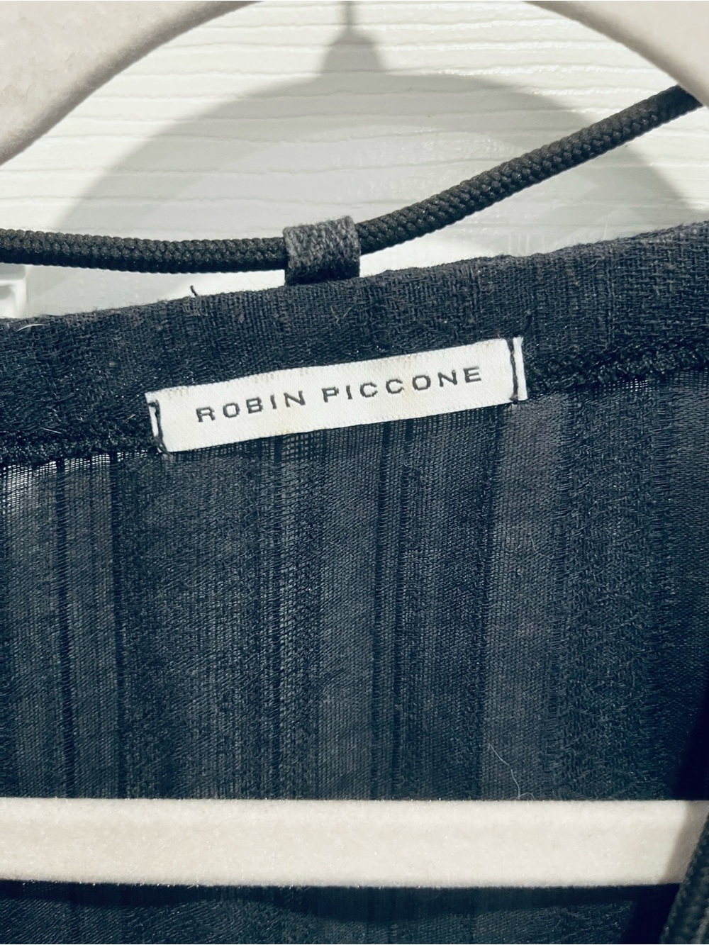 Robin Piccone Black Sheer Tunic Cover-Up - Picture 3 of 5